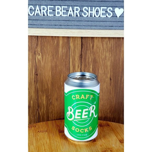 Brand New Craft Beer Socks In a Can Premium Quality Mens Size 8-12 Novelty socks - Picture 1 of 2
